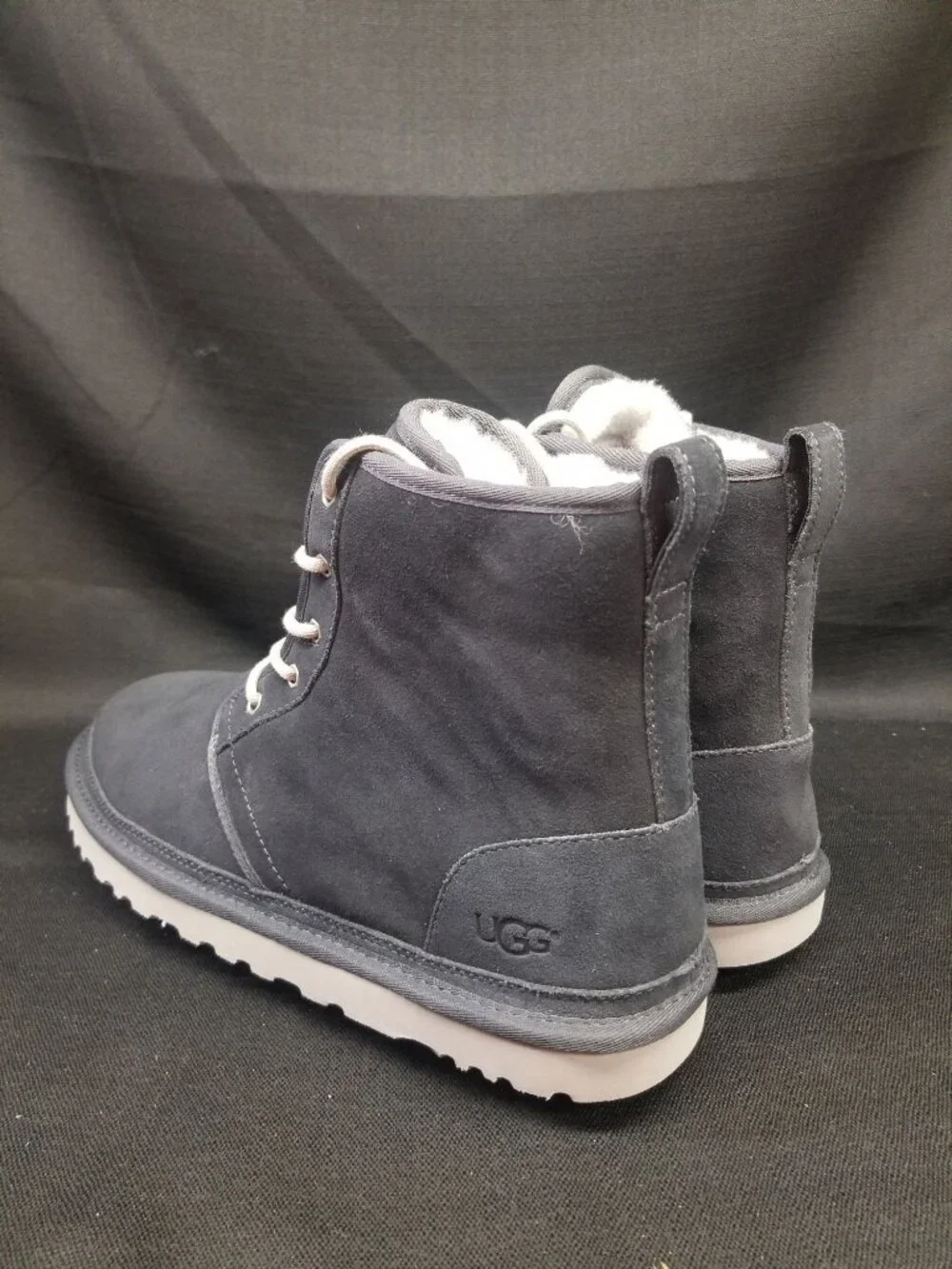 UGG Men's HARKLEY Pull-on 1016472M True Navy suede Boots Size 13 NEW NO BOX!